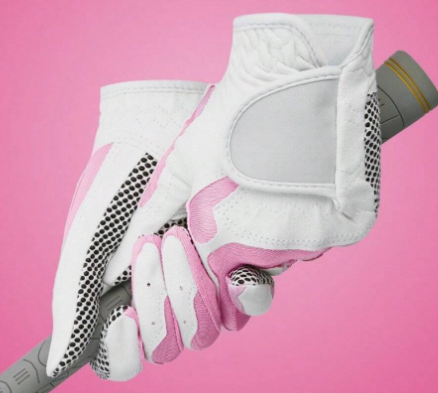 1pair Women's Golf Gloves, Breathable Mesh, PU UV Protection Gloves