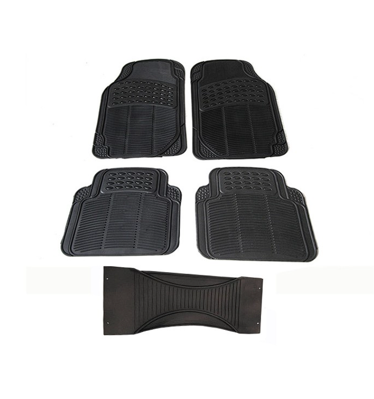 Universal Anti-Slip PVC Rubber Car Floor Mat Type 5 Pcs./Set
