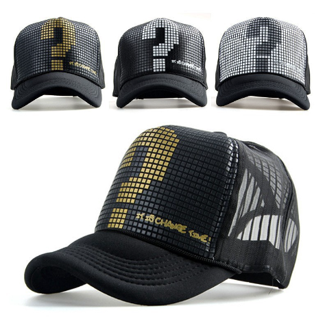 Summer Tide Men And Women Lovers Cartoon Question Mark Hip-Hop Duck Tongue Baseball