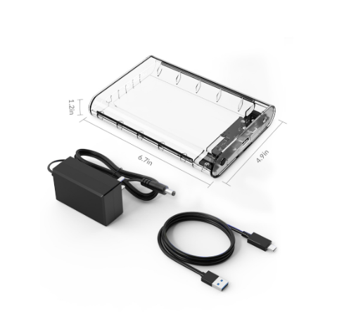 ORICO HDD Enclosure usb 3.0 5Gbps 3.5 Inch Transparent HDD Enclosure Case