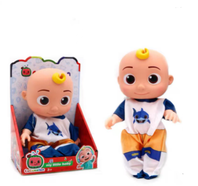 Musical Doll JJ Doll Kids Sleep Companion Toy Gift Coco Melon 8 Inches