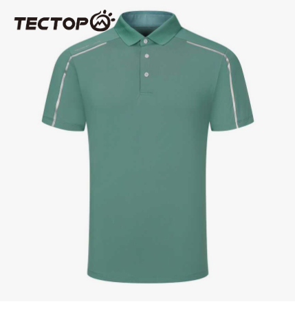 TECTOP Men's Quick-dry Short Sleeve Polo Shirt With Collar, Suitable For Outdoor Sports In Summer