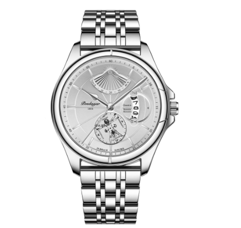 Binbond Original Luxury Fashion Business Stainless Steel Waterproof Watch Men's Ultra-Thin Quartz Wrist Watch M5