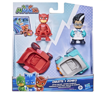 PJ Masks Owlette Vs. Romeo Battle Racers