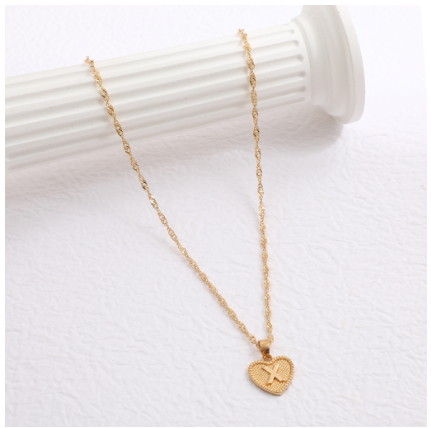 26 Letter Necklace for Women Fashion Initial A-Z Heart Love Necklace Pendant Wedding Accessories Gift