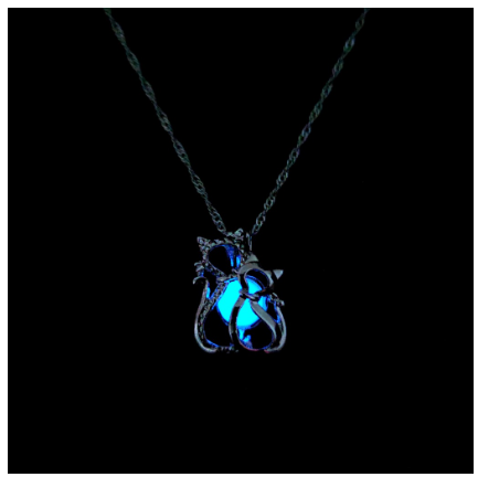 Cross Luminous Necklace Men and Women Fashion Rotating Windmill Flowers Love Geometric Luminous Pendant Stainless Steel N10