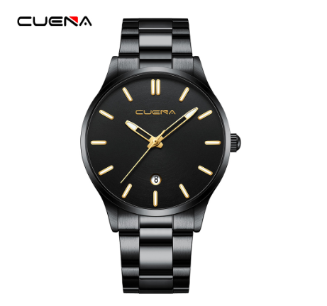 Men's Watches CUENA Original Authentic Fashion Brand Simple Casual Business Sports Quartz Analog Waterproof 6100 m04