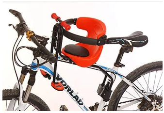 Front Mounted Baby Bike Seat, Universal Kids Bike Seat for Children, Front Mount Bike Child Seats Safety Seat for Bikes Kids Safety Carrier Front Seat Compatible with All Adult Mountain Bikes (Handle 