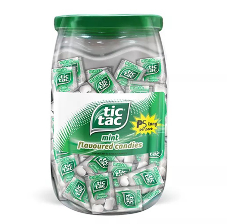 Tic Tac Mint Flavoured Candies Jar 152g