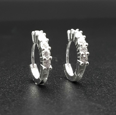 Unisilver 925 Sterling Silver Huggie Hoop Earring