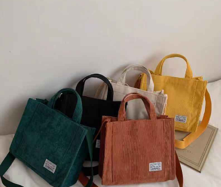 aksun Korean ins girl Casual shoulder bag square canvas bag retro simple bag