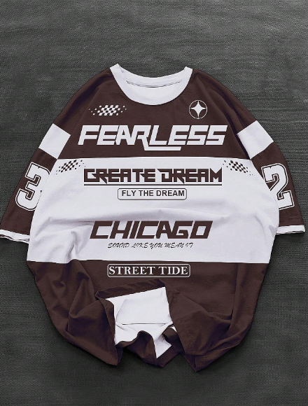 Manfinity LEGND Men Colorblock Letter Graphic Tee For Summer