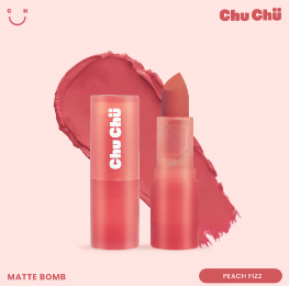 Chu Chu Beauty Matte Bomb in Peach Fizz