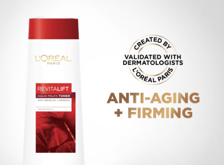 LOreal Paris Revitalift Anti-Aging Milky Toner 200mL - Anti Aging Skin Care, Smoothens Fine Lines