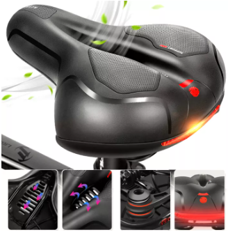 Bike Saddle Seat Bicycle Shock Absorbing Saddle For MTB Bike Hollow Seat Cycling Breathable