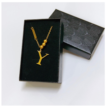 YH 26Letter Alphabet pendant fashion lnitialt Letter necklace for Women Y