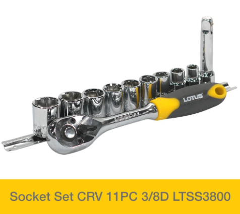 Lotus Socket Set CRV 11PC 3/8D LTSS3800 - Mechanic Tools