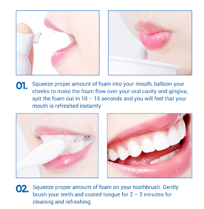 LANBENA Fresh Shining Tooth-Cleaning Mousse Toothpaste Teeth Whitening Oral Hygiene