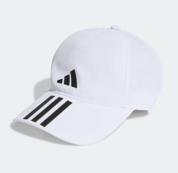 Adidas Training 3-Stripes AEROREADY Running Training Baseball Cap Unisex White HT2043