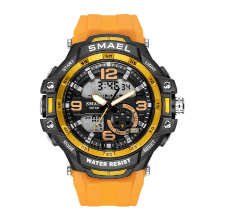 SMAEL 1350 Fashion Men's Sports Watches Men Quartz Analog LED Digital Clock Male Army Military Waterproof Watch Man 01