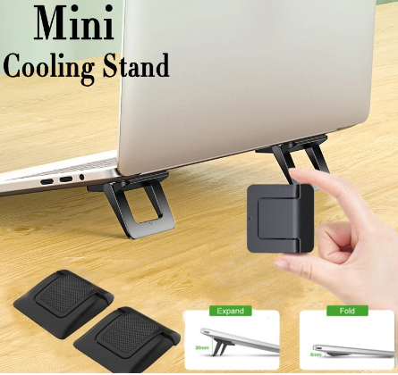 2Pcs Multifunction Mini Desktop Laptop Cooling Holder Ultra-thin Self-adhesive Universal Notebook Invisible Feet Stand