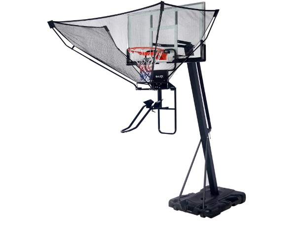 Basketball Shot Return NET Apparatus Lightweight Suspended Aluminum Alloy Portable Automatic Return Chute Supports 180°Rotating