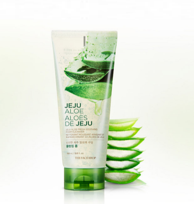 The Face Shop Jeju Aloe Fresh Soothing Foam Cleanser