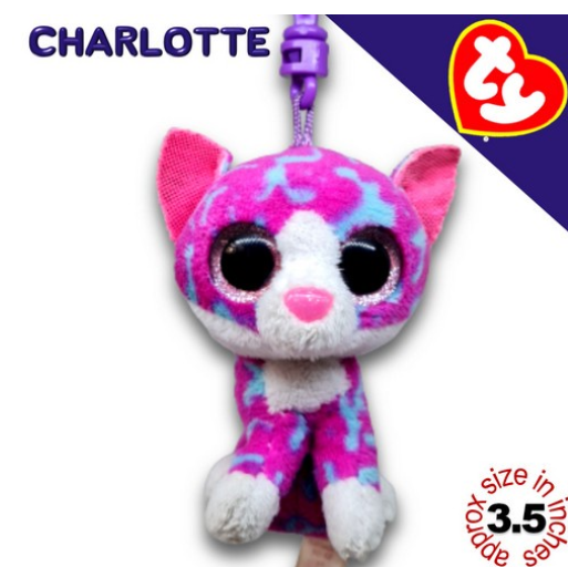 TY Key Clips-Chains Bag Charm Hanging Plushie Stuffed Toy Collection TYCC32