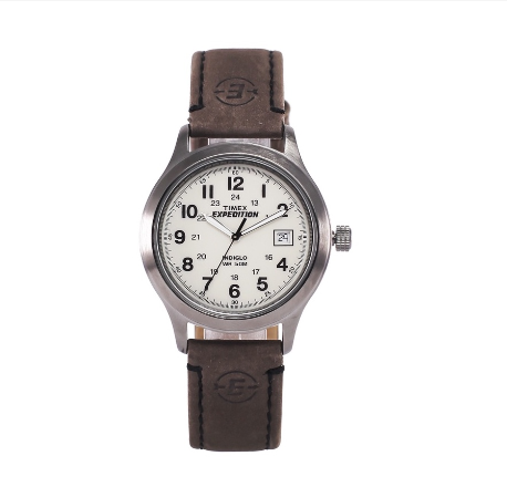 Timex Expedition Metal Field Brown Leather Analog Quartz Watch For Men T49870 OUTDOOR