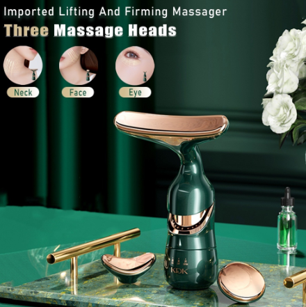 KDK 4D Facial Massager Multifunctional lifting and tightening Electric 3in1 Neck Face Massager