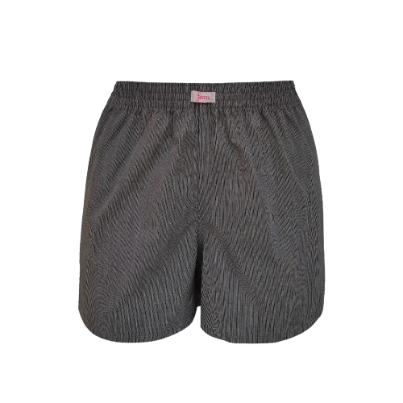 Fem by Hanford Ladies Women 100% Premium Cotton Woven Comfy Sleep Lounge Boxer Shorts Stripe FW3 1pc