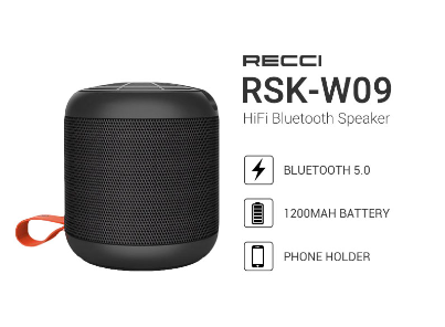 Recci RSK-W09 Wireless Bluetooth Speaker V5.0 12000mAh Mobile Phone Holder
