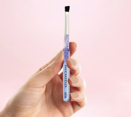 Nichido Angled Eyebrow Brush with Cap