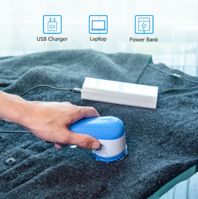 Lint Remover Electric Clothes Fuzz Trimmer Portable Electric Usb Powered Charge Fabric Shaver Spools Removal Machine