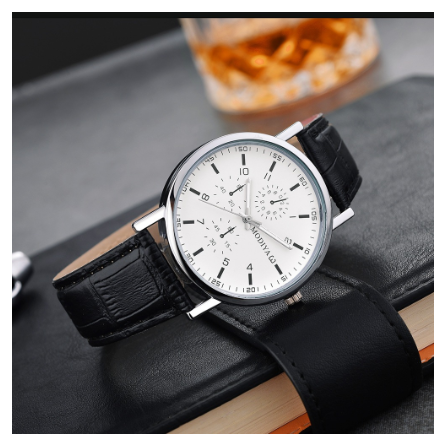 Men Casual Quartz Watch with Stainless Steel Strap M4