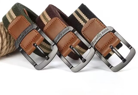 Men's And Women's Belt Pins, Canvas Belts, Casual Overalls, Trendy Male Students, Youth Military Trap