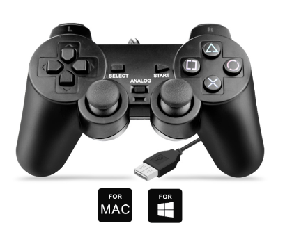 Wired USB Controller Game Board for PC Computer Laptop Black Game Joystick