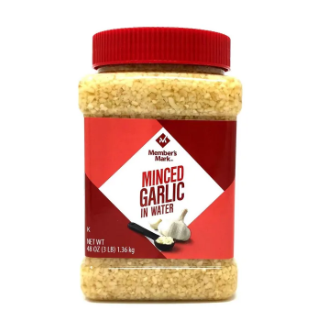 Member's Mark Minced Garlic in Water 1.36kg