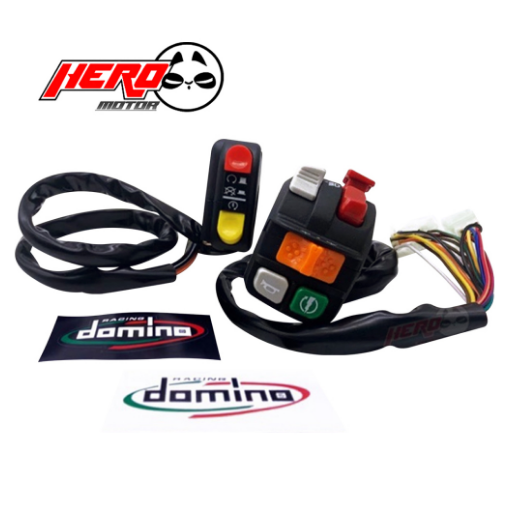 Domino Honeywell Switch Left & Right Handle Bar Mount Plug & Play Made in Italy