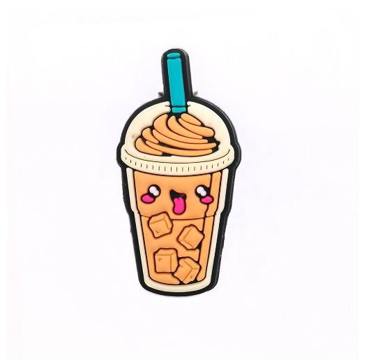 Cute Sushi Food Jibbits Charm Cake Milktea Shoe Charms Dimsum Siomai Jibits Croc Pin Fries Egg Jibitz Crocs F11