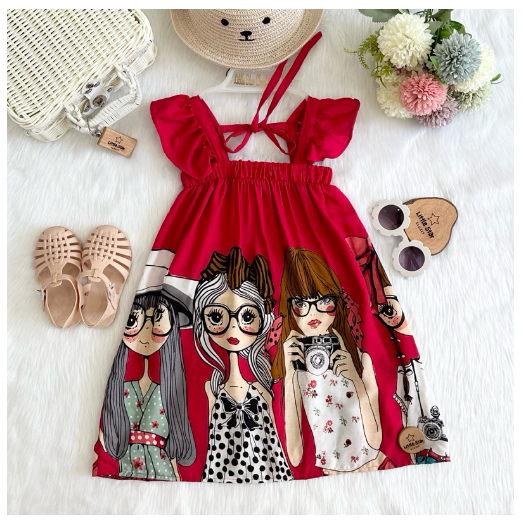 Littlestar Kids Flowy Maxi Summer Dress C19