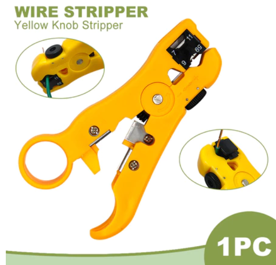 1 PC Multi-functional Electric Stripping Knife Pliers Tools Coaxial Cable Wire Pliers Cutter Striper For UTP/STP RG59 RG6 RG7 RG11