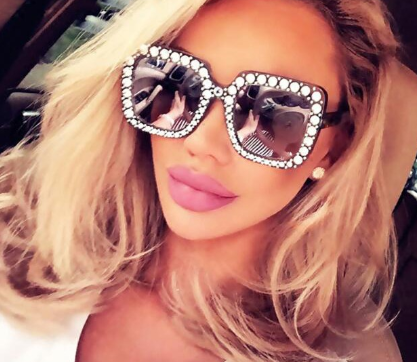 Luxury Brand Designer Oversized Square Sunglasses Women