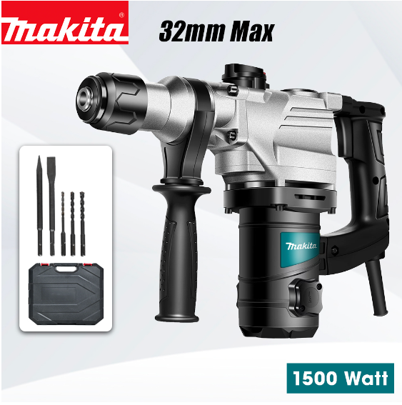 MAKITA 1500W 26mm Heavy Duty Chipping Gun Rotary Hammer Drill Concrete Breaker
