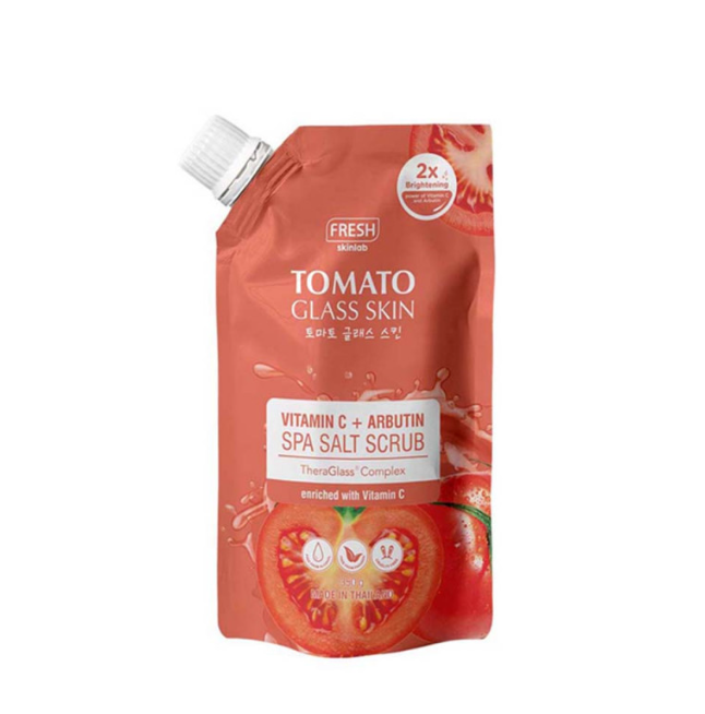 Fresh Skinlab Tomato Glass Skin Vitamin C + Arbutin Spa Salt Scrub 350g