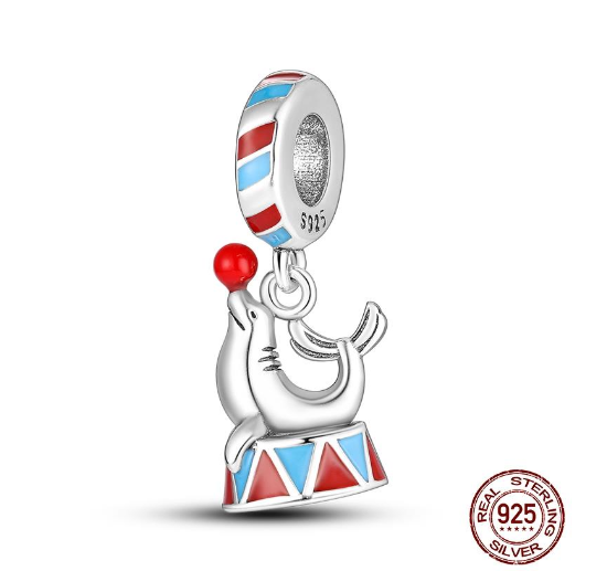 Genuine 925 Silver Little Boy Fox Rose Pyramid Mummy Charms Fit Original Charm Bracelets Diy Moon Cat Schnauzer Pendant For Jewelry S33