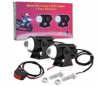 Mini Driving Light White+Yellow Pair of Universal High Quality LED Light 20W 2Pcs with Switch