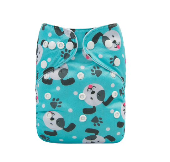 Alva Baby Cloth Diapers Washable Pocket Nappy Diaper for Newborn Without Insert N14