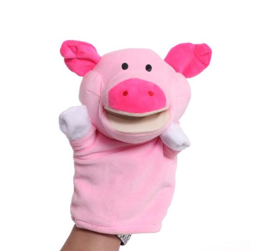 Animal Hand Puppet Cartoon Plush Toys Educational Pretend Telling Story Doll Kid Gifts D21