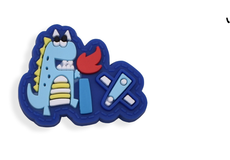 Cartoon Space Rocket Croc Design Jibitz Astronaut Rainbow Jibits Crocks Charm Pins for Men Shoe Accessories Decorations 1